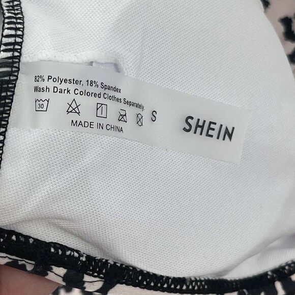 Animal Print Bikini One Shoulder High Waist Cheeky Size Small Swimsuit White - Picture 5 of 5